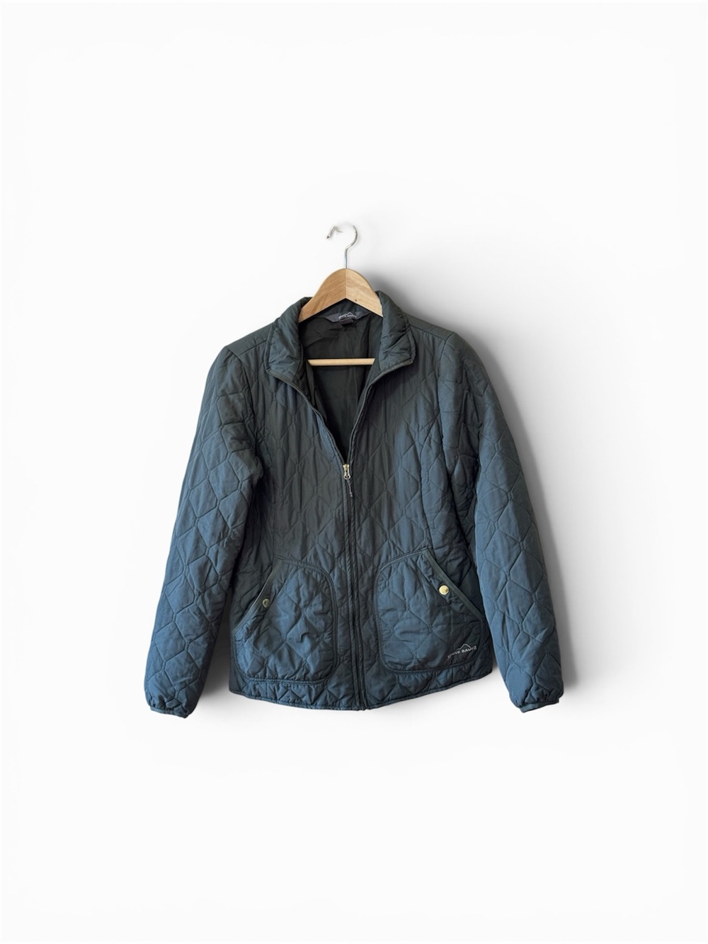 Eddie Bauer Quilted Puffer Jacket in Dark Green S